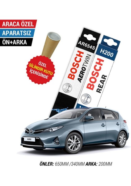Toyota Auris Ön Arka Silecek Seti (2013-2019) Bosch Aerotwin