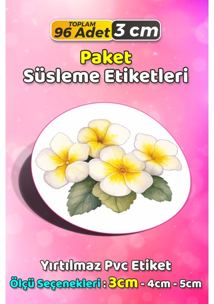 Ambalaj Kargo Hediye Paketleme Etiketi Model 677 - 100 Adet 3cm