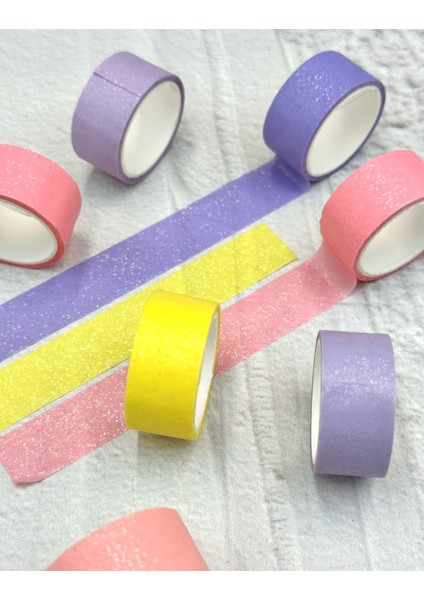 Soft Renkli 3'lü Washi Bant/ Washi Tape/ Washi Paper/ Adhesive Tape