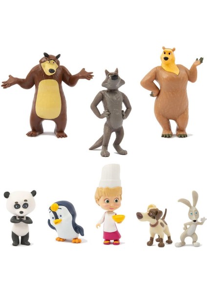 Nessiworld MHA29000 Maşa ve Koca Ayı Kartanesi Figür