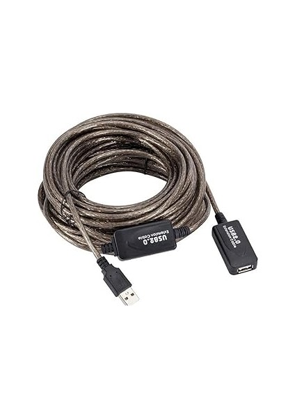 Aktif USB Dişi Erkek Uz Uzatma Ek Kablosu 15 Metre