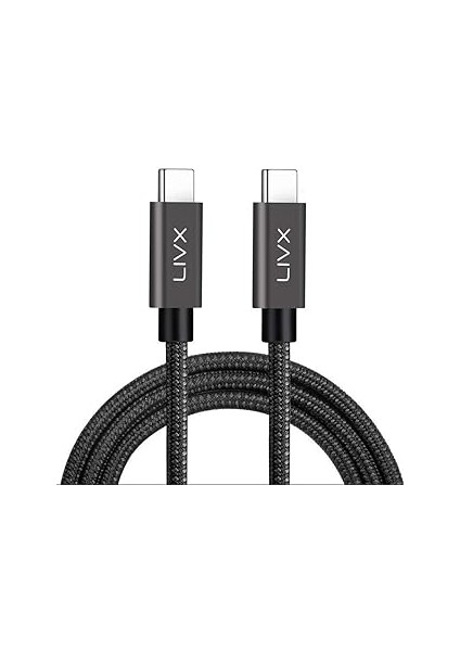 Force 100W Type-C To Type-C USB 3.1 G2 10 Gbps 4K@60Hz Hızlı Şarj Data ve Görüntü Aktarım Ka