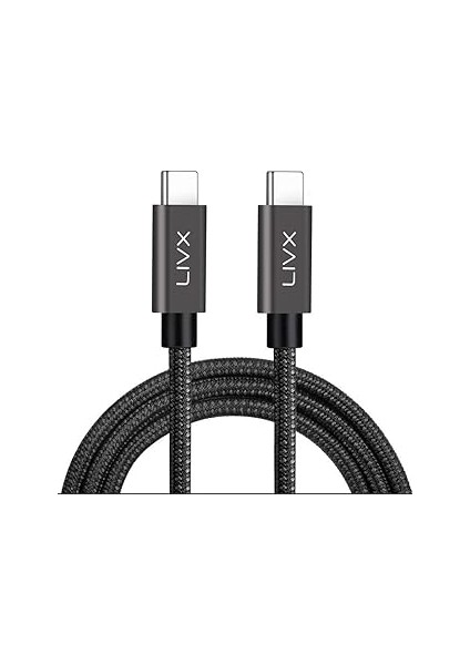 Force 100W Type-C To Type-C 50 cm USB 3.1 G2 10 Gbps 4K@60Hz Hızlı Şarj Data ve Görüntü Akta