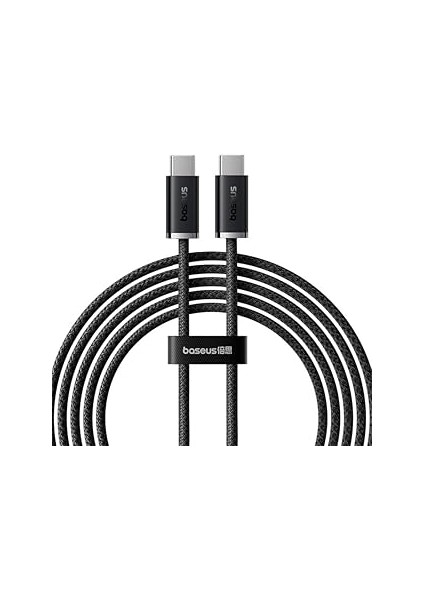 Dynamic 3 Hızlı Şarj Likli Type-C To Type-C 100W Kablo 1m.-Siyah