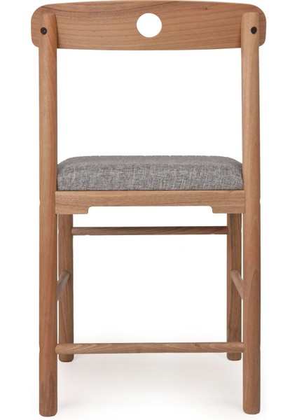 Alaçatı Ceviz Gri Sandalye, Masif Ahşap Sandalye, Iskandinav Sandalye, Retro Sandalye, Modern