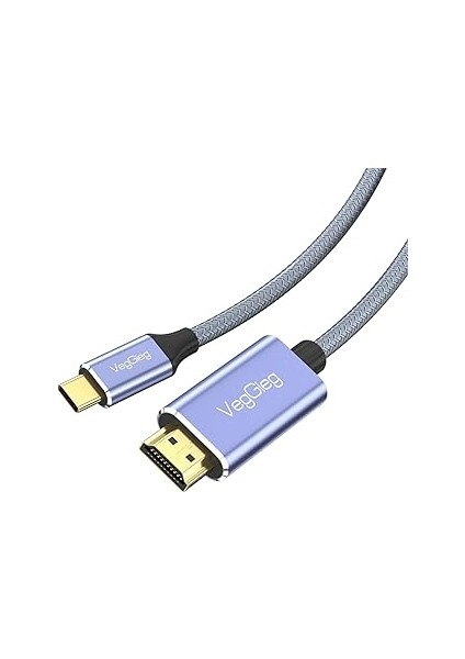 4K/60Hz Type-C 3.1 To HDMI 2.0 Dönüştürücü Kablo 2 Metre