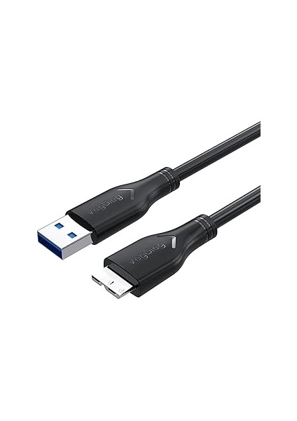USB 3.0 Micro B Şarj ve Data HDD Kablosu 1 Metre