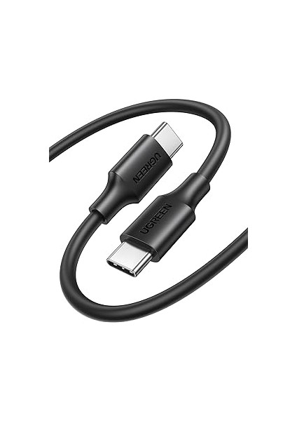 Ugre USB C To USB C 3A Hızlı Şarj ve Data Kablosu Siyah 2 Metre