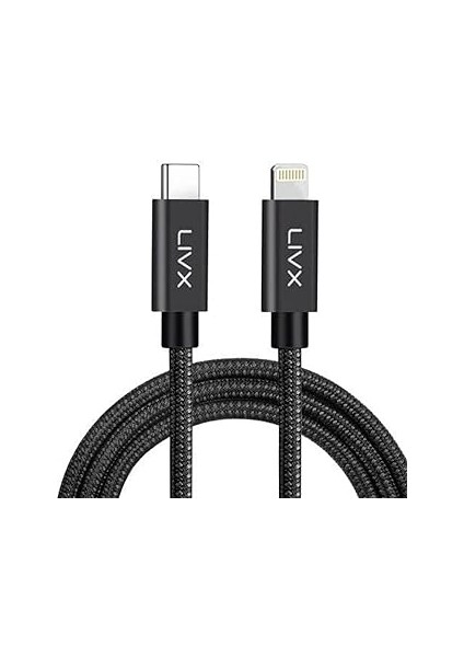 Horizontal 20W Type C To Lightning Iphone Ipad Hızlı Şarj ve Data Kablosu Space Gray 2 Metre I