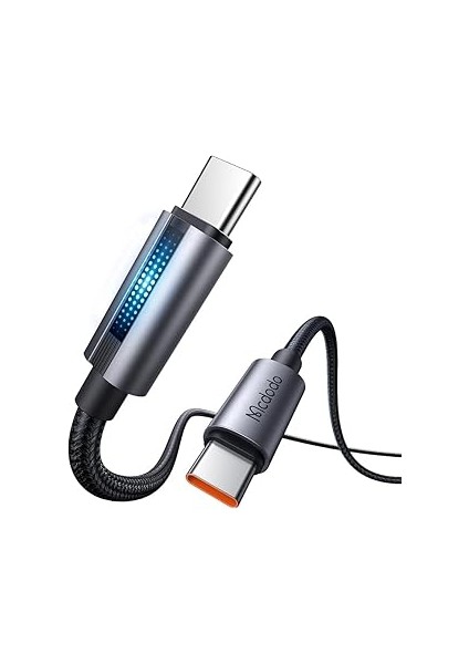 Mcdodo CA-5740 100 W Type-C To Type-C Hızlı Şarj Kablosu 1.2 M Siyah