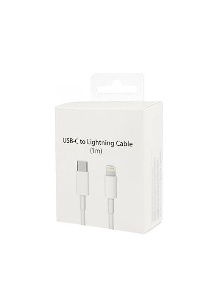 Iphone Şarj Kablosu Type-C To Lightning Ile Uyumlu Hızlı Şarj Kablosu, Beyaz