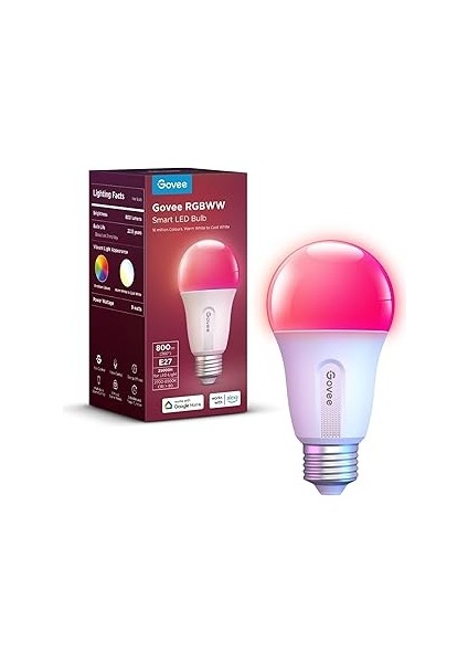 Govee Akıllı Ampul Wifi + Bt (800 Lm)