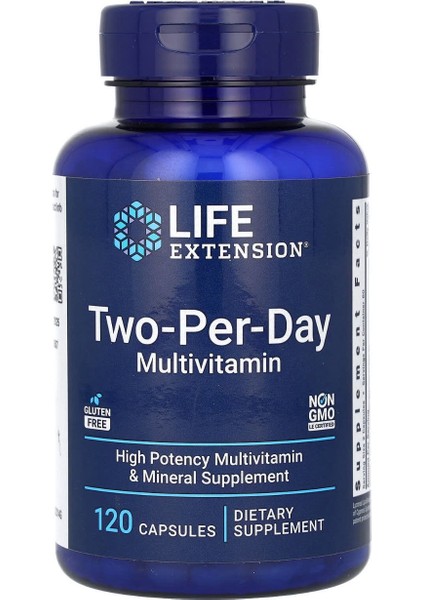 Two-Per-Day Multivitamin 120 Kapsül