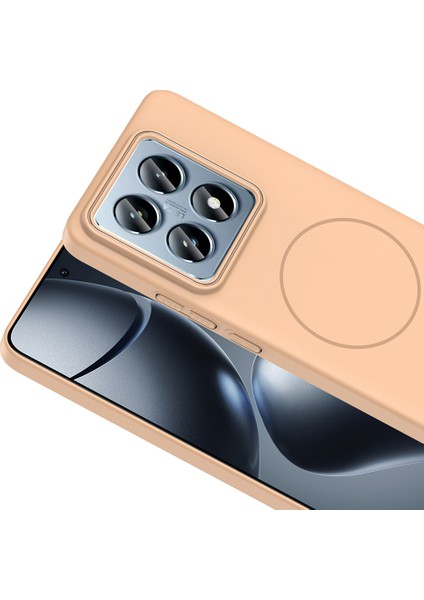 Xiaomi 14T Pro Kılıf M-safe Şarj Özellikli Zore Ruby Sert Kapak + Kamera Lens Koruyucu modelleri