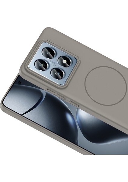 Xiaomi 14T Pro Kılıf M-safe Şarj Özellikli Zore Ruby Sert Kapak + Kamera Lens Koruyucu modelleri