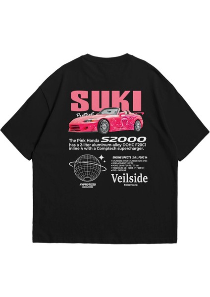 Bozz&bozz Collection Unisex Oversize Fast And Furious Suki T-Shirt