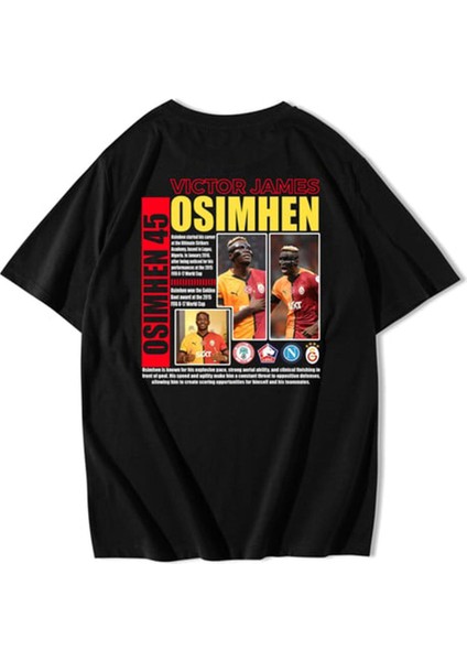 Bozz&bozz Collection Unisex Oversize Victor James OSIMHEN45 T-Shirt
