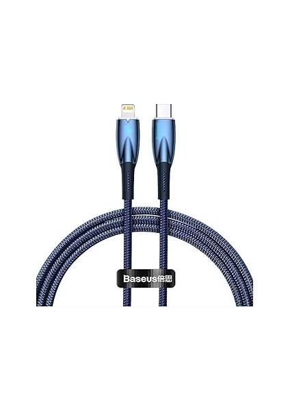Glimmer 20W Type-C To Lightning Şarj Kablosu 1m Mavi