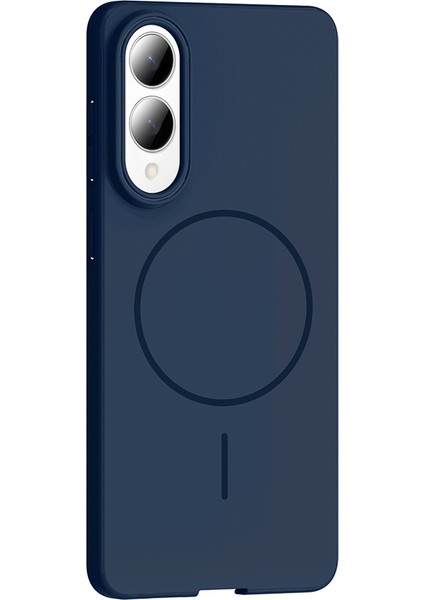 Samsung Galaxy S25 Edge Kılıf M-safe Şarj Özellikli Zore Ruby Sert Kapak fiyatları