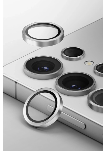 Samsung Galaxy S25 Ultra Kamera Lens Koruyucu Alüminyum Çerçeve Aluguard Serisi Oleofobik Yüzey fiyatları