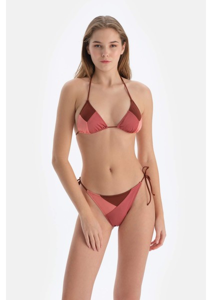 Kahverengi Spagetti Bikini Alt
