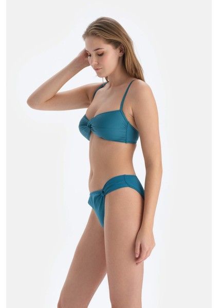 Petrol Mavi Düşük Bel Bikini Altı