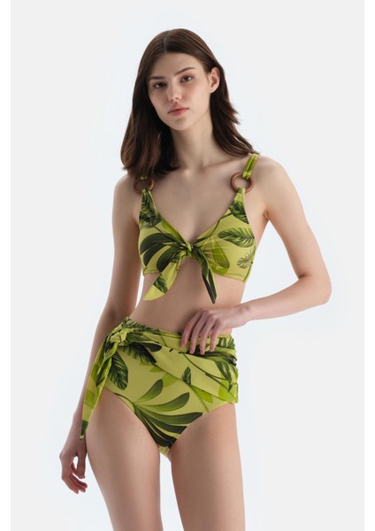 Multicolor Yüksek Bel Bikini Alt