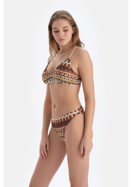 Kahverengi Düşük Bel Bikini Alt
