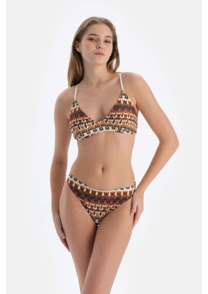 Kahverengi Düşük Bel Bikini Alt