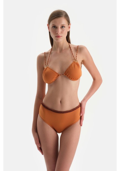 Açık Kahve Normal Bel Bikini Alt