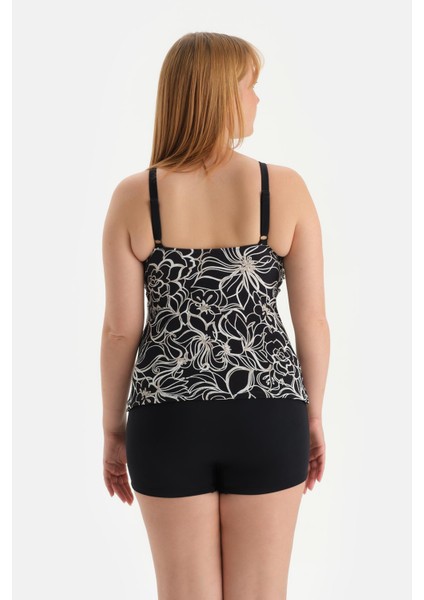 Beyaz-Siyah Toparlayıcı Kısa Şort Bikini Altı fiyatları