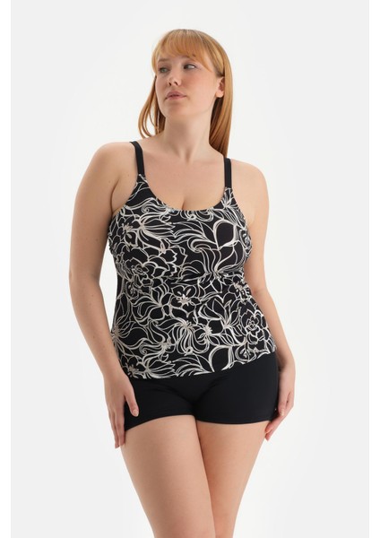 Beyaz-Siyah Toparlayıcı Kısa Şort Bikini Altı fırsatları