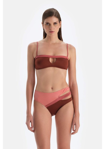 Kahverengi Yüksek Bel Bikini Alt fırsatları