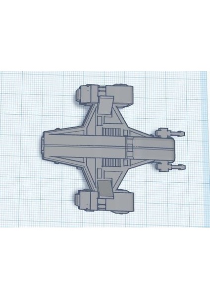 Masa Üstü Oyunlar Için Razorcrest Starship Uzay Gemisi Modeli Remikslendi THN4843142
