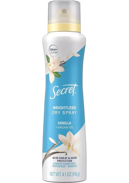 Vanilla Antiperspirant Kuru Sprey Deodorant 116GR