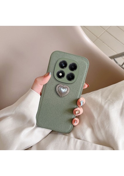 Xiaomi Redmi Note 14 Pro Uyumlu Kılıf Zebana Velvix Silikon Kılıf Yeşil