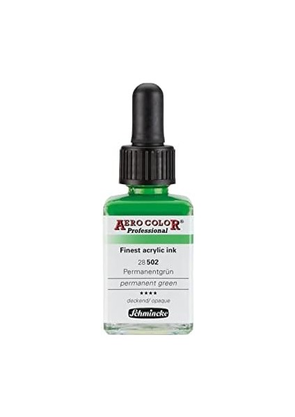 Aero Color Professional Akrilik Airbrush Mürekkebi 28 ml 502 Permanent Green