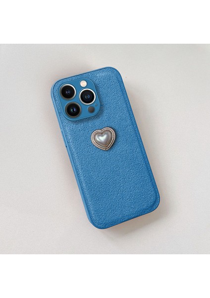 Apple iPhone 15 Pro Max Uyumlu Kılıf Zebana Velvix Silikon Kılıf Açık Mavi fiyatları