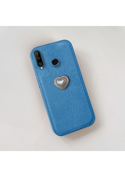 Huawei P30 Lite Uyumlu Kılıf Zebana Velvix Silikon Kılıf Açık Mavi fiyatları