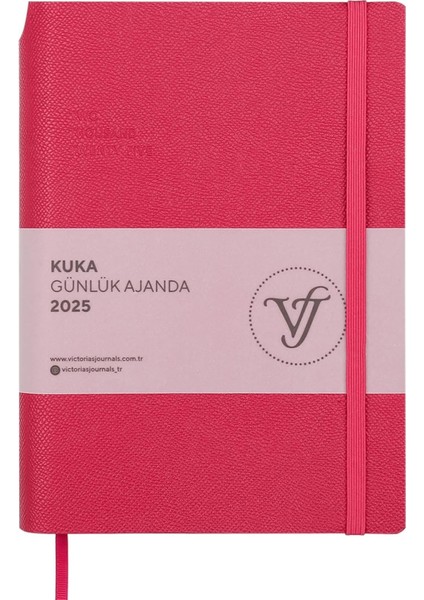 2025 Günlük Ajanda A5 (14X21CM) Esnek Kapak Ivory 80GR.