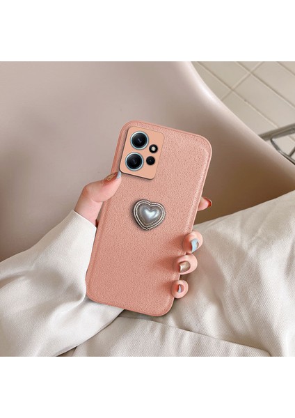 Xiaomi Redmi Note 12 4g Uyumlu Kılıf Zebana Velvix Silikon Kılıf Rose Gold