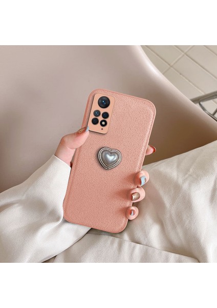 Xiaomi Redmi Note 11 Pro Uyumlu Kılıf Zebana Velvix Silikon Kılıf Rose Gold