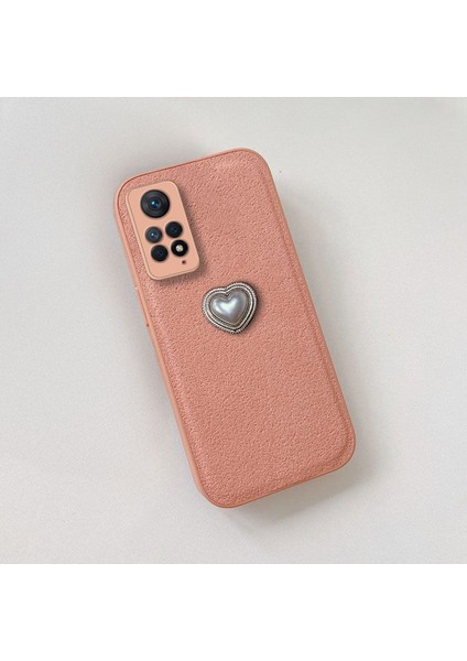 Xiaomi Redmi Note 11 Pro Uyumlu Kılıf Zebana Velvix Silikon Kılıf Rose Gold