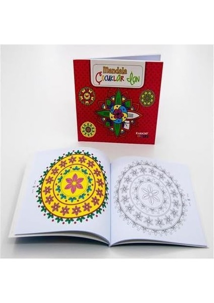 Çocuklar Için Eğlenceli ve Huzurlu Mandala Boyama Defteri Erkek/kız Çocuközel Seri Kişisel Gelişim Kitabı Öğretici Desenli Kitap Büyük Boy Boyama Kitabı (Pembe)