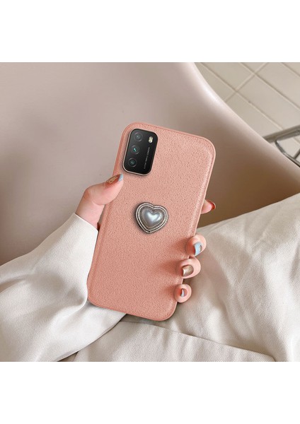 Xiaomi Poco M3 Uyumlu Kılıf Zebana Velvix Silikon Kılıf Rose Gold