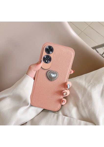Oppo A60 Uyumlu Kılıf Zebana Velvix Silikon Kılıf Rose Gold