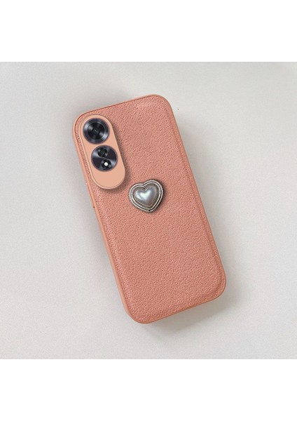 Oppo A60 Uyumlu Kılıf Zebana Velvix Silikon Kılıf Rose Gold