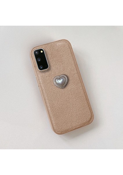 Samsung Galaxy S20 Fe Uyumlu Kılıf Zebana Velvix Silikon Kılıf Açık Kahverengi fiyatları