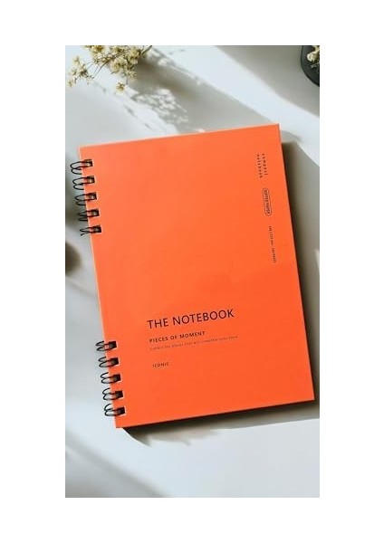 Tanıtım Spiralli 80 Yaprak Noktalı A5 Defter, Not Defteri, Okul Defteri, 4 Farklı Renk Seçeneği (04 Orange Coral)