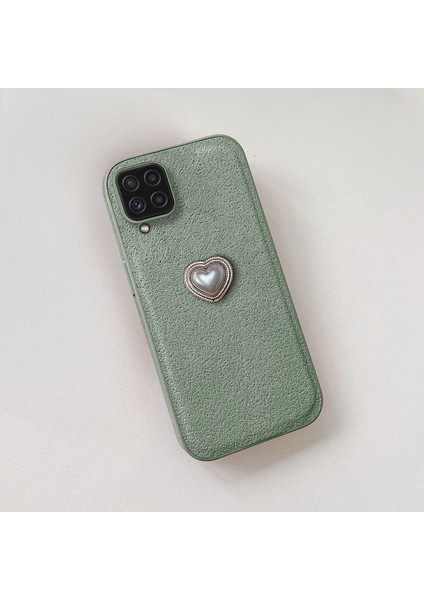 Samsung Galaxy M12 Uyumlu Kılıf Zebana Velvix Silikon Kılıf Yeşil fiyatları